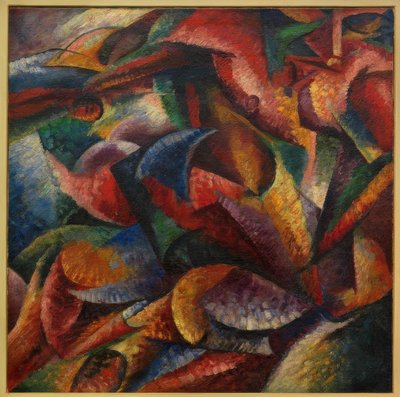 Dynamizm ludzkiego ciała autorstwa Umberto Boccioni